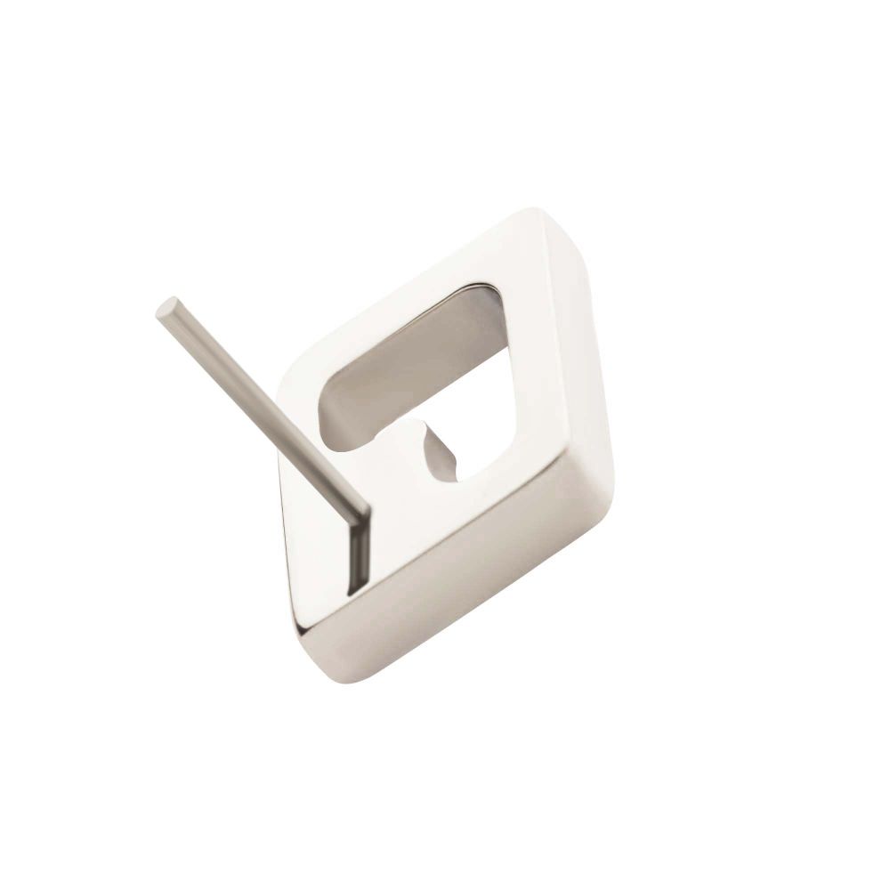 Titanium Threadless Rhombus Shape with Clear CZ Top