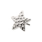 Titanium Threadless Hammered Star Top