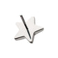 Titanium Threadless Hammered Star Top