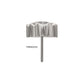 Titanium Threadless Prong Set Gem Heartbreaker Edge Top