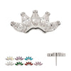 Titanium Threadless Prong Set 5- Marquise Gem Fan Cluster Top