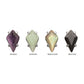 Titanium Threadless 4-Prong Kite Shape Stone Top