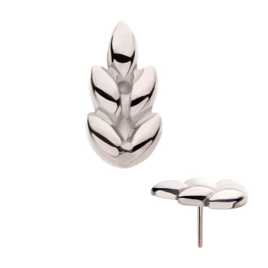 Titanium Threadless Leaf Top