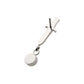 Titanium Threadless Dangle Bezel Round Gem Dagger Top