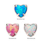 Titanium Threadless with Prong Set Opal Heart Top