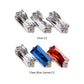 Titanium Threadless Prong Set Baguette CZ Diagonal 3-Cluster Top