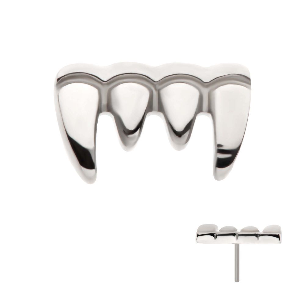 Titanium Threadless Fangs Top