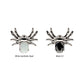 Titanium Threadless Prong Set Opal/CZ Spider Top