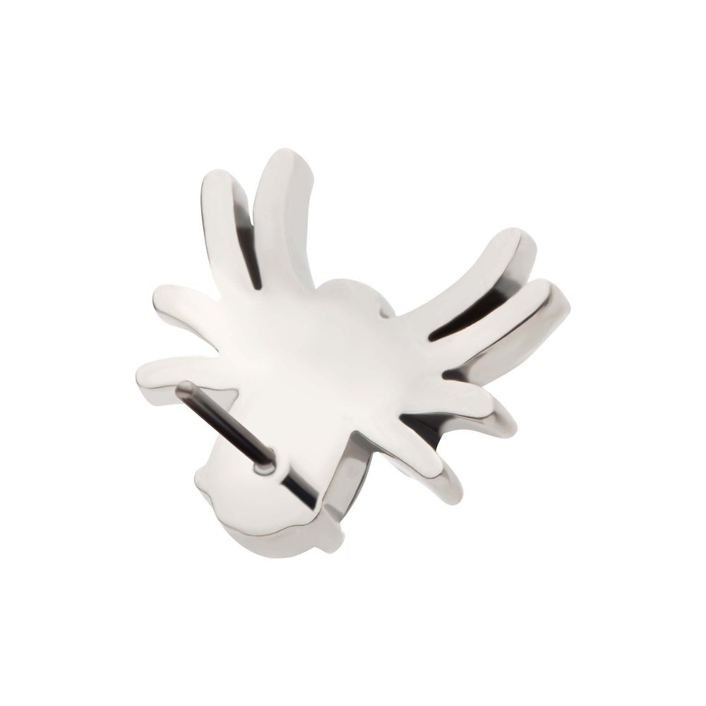 Titanium Threadless Prong Set Opal/CZ Spider Top