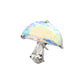 Titanium Threadless Prong Set Multi Shape CZ Mushroom Top