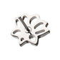 Titanium Threadless Lotus Flower Top with Prong Set Gem