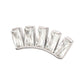 Titanium Threadless 5 Baguette Gem Curved Bar Top