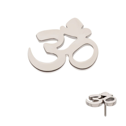 Titanium Threadless OM Symbol Top