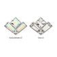 Titanium Threadless Baguette & Princess Gem Fan Shape Top