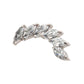 Titanium Threadless Prong Set Marquise CZ Staggered 6-Cluster Top