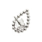 Titanium Threadless Hollow Teardrop Shape Beads with Prong Set CZ Top