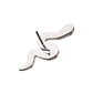 Titanium Threadless Prong Set 9-Gem Snake Top