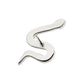 Titanium Threadless Pave Set 13 Clear CZ Snake Top