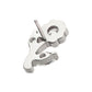 Titanium Threadless Prong Set Round & Marquise CZ Gem Rose Flower Top