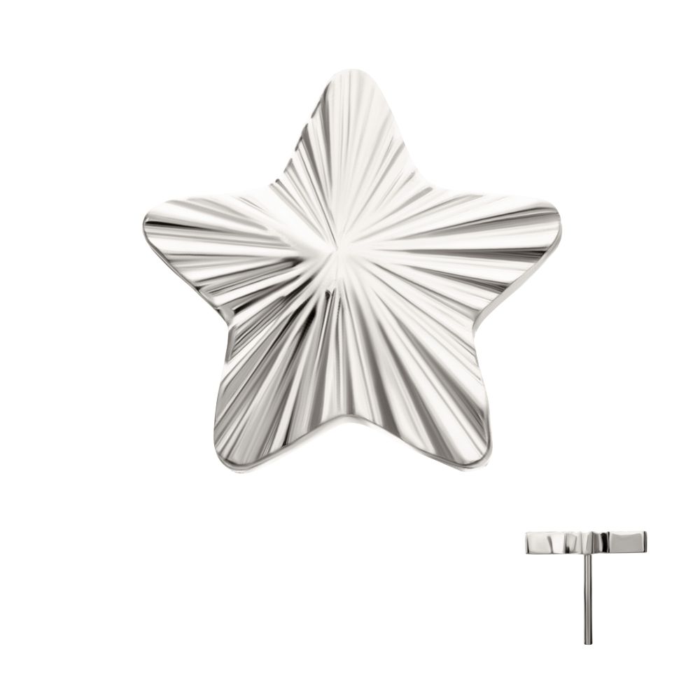 Titanium Threadless Corrugated Star Top
