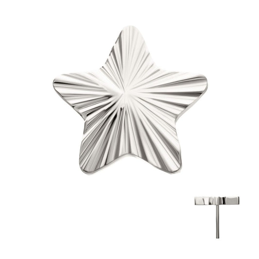 Titanium Threadless Corrugated Star Top