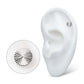 Titanium Threadless Corrugated Round Top