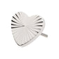 Titanium Threadless Corrugated Heart Top
