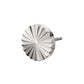 Titanium Threadless Radiant Corrugated Round Top