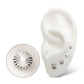 Titanium Threadless Radiant Corrugated Round Top