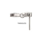 Titanium Threadless Twin Marquise Gem Top with Marquise Dangle