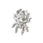 Titanium Threadless Spider Top with Teardrop & Round Gem