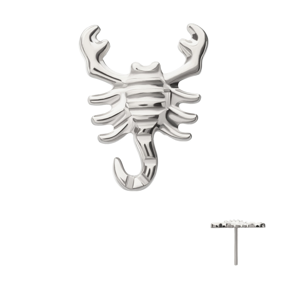 Titanium Threadless Low Profile 3D Scorpion Top
