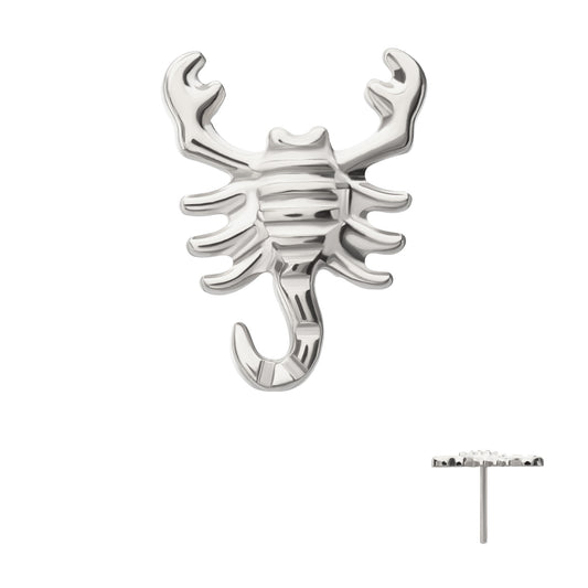 Titanium Threadless Low Profile 3D Scorpion Top