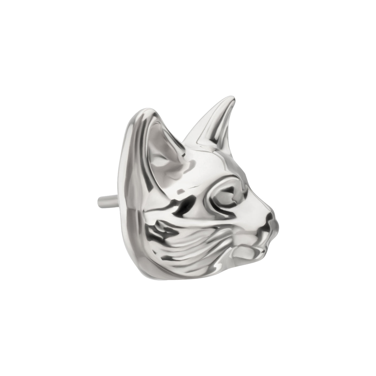 Titanium Threadless Low Profile 3D Cat's Head Top