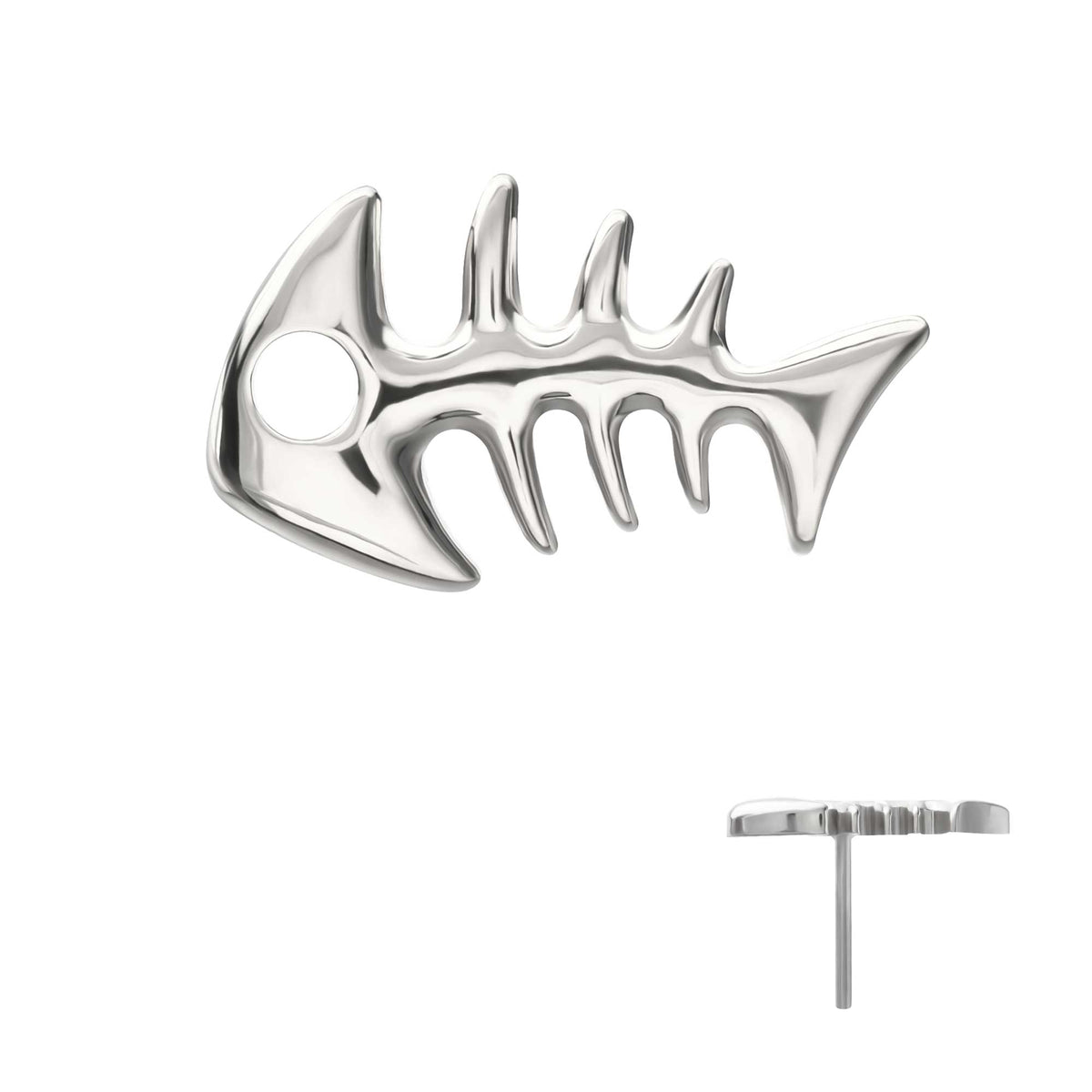 Titanium Threadless Low Profile 3D Fishbone Top