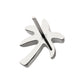 Titanium Threadless Low Profile 3D Palm Tree Top With Prong Set Gem
