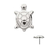 Titanium Threadless Low Profile 3D Corrugated Land Turtle Top