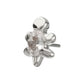 Titanium Threadless Low Profile 3D Sea Turtle Top with Prong Set Oval Gem