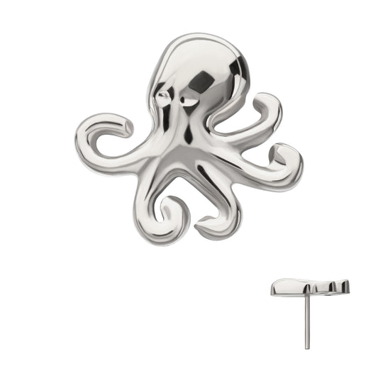 Titanium Threadless Low Profile 3D Octopus Top