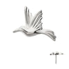 Titanium Threadless Low Profile 3D Hummingbird Top