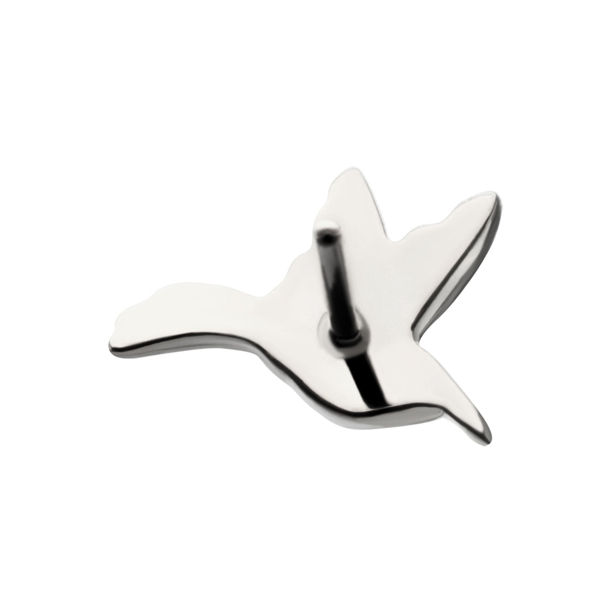 Titanium Threadless Low Profile 3D Hummingbird Top