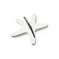 Titanium Threadless Low Profile 3D Starfish Top with Prong Set Gem