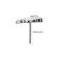 Titanium Threadless Low Profile 3D Shell Top with Prong Set Gem