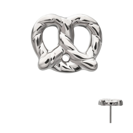 Titanium Threadless Twisted Pretzel Top