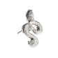 Titanium Threadless Textured Snake Gem Top
