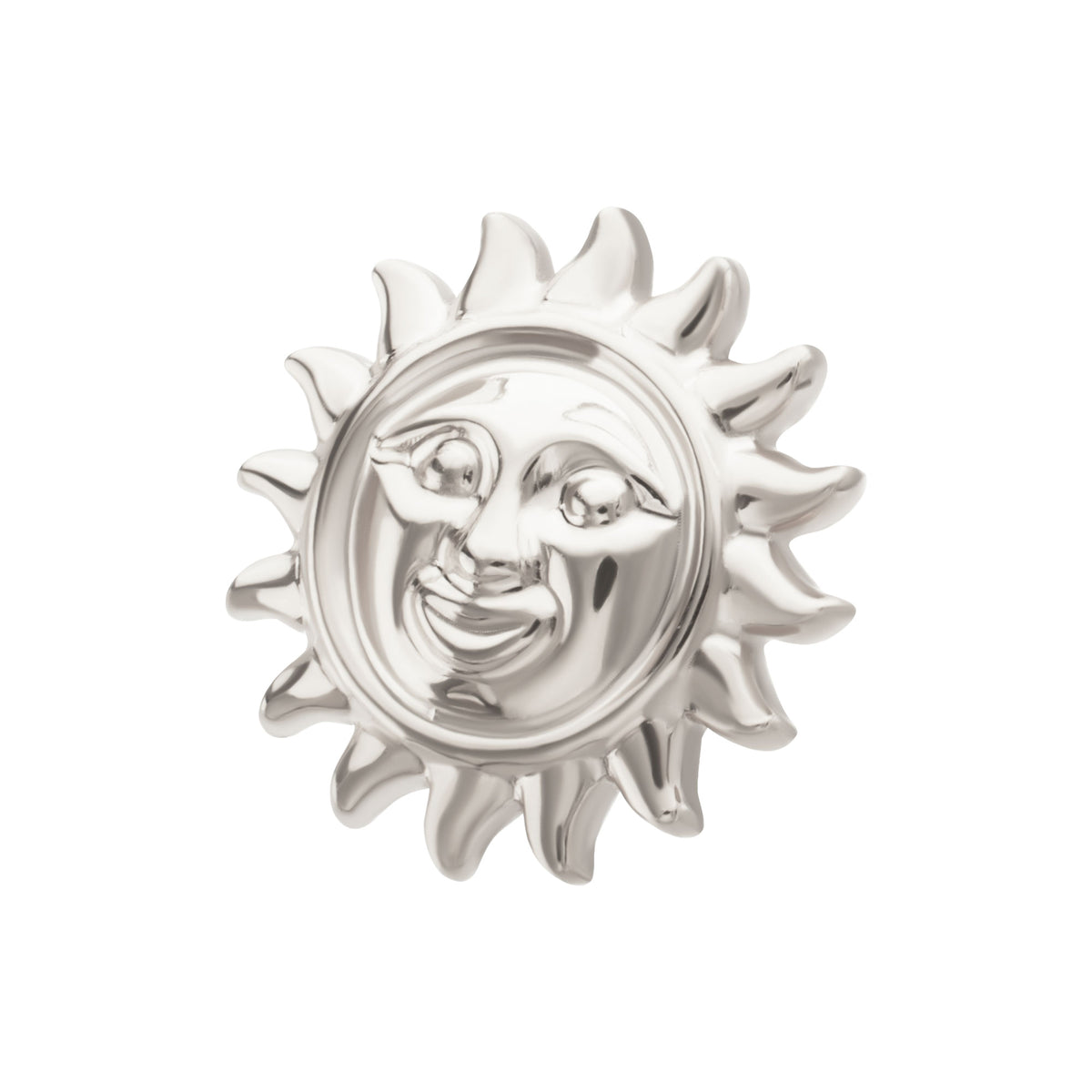 Titanium Threadless Sun Face Top