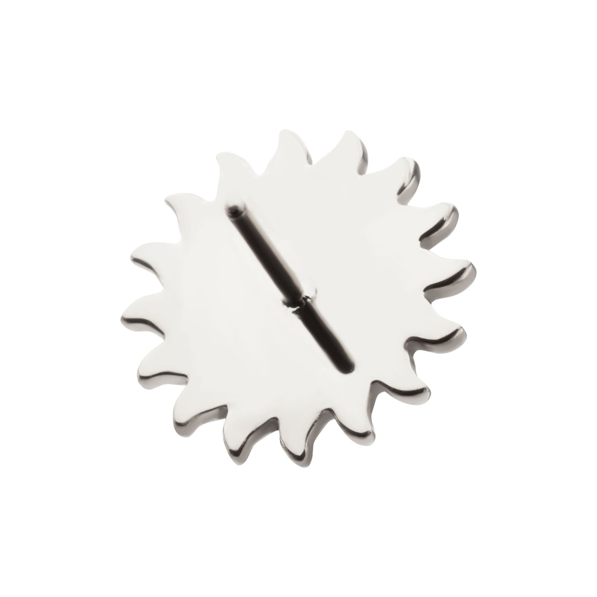 Titanium Threadless Sun Face Top
