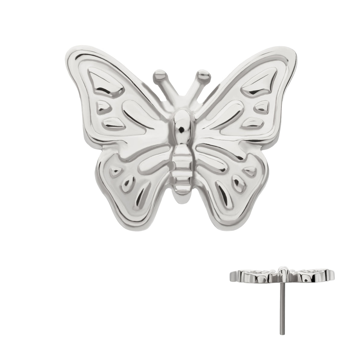 Titanium Threadless Butterfly Top