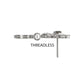 Titanium Threadless Prong Set Black Gem Bee Top with Honeycomb Dangle