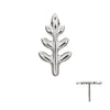 Titanium Threadless Fern Leaf Top